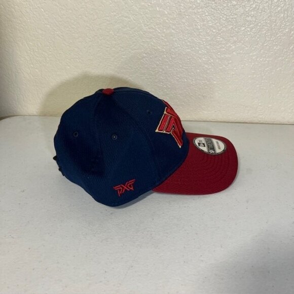 PXG Hat Mens One Size Fits Most Strap Back Blue Red Logo Parsons NEW - Picture 2 of 6